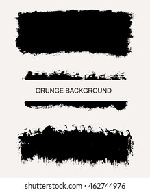 Set of grunge banners.Abstract vector template.