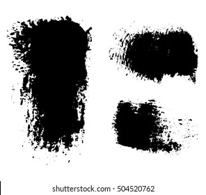 Set of grunge banners.Abstract vector template.