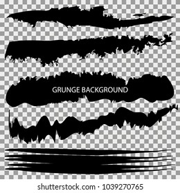 Set of grunge banners.Grunge backgrounds.Abstract vector template.