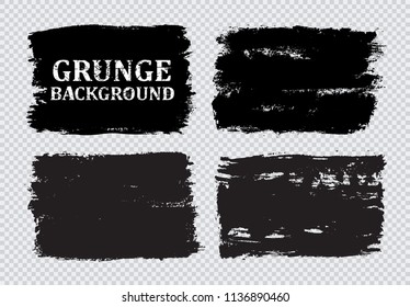 Set of grunge banners.Grunge backgrounds.Abstract vector template.