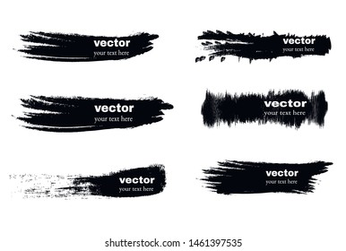 Set of grunge banners.Grunge backgrounds.Abstract vector template.