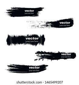 Set of grunge banners.Grunge backgrounds.Abstract vector template.