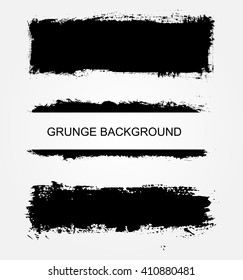 Set of grunge banners.Grunge backgrounds.Abstract vector template.