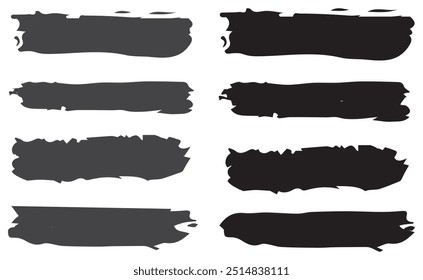 Conjunto de Anuncios negros grunge.