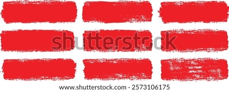 Set of grunge black paint, ink brush strokes. brush collection isolated on white background. Vector illustration.