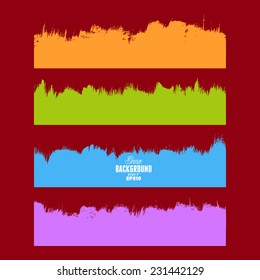Set of grunge borders. Grunge background, Grunge brushes. Retro background. Vintage background. Design elements. Grunge texture. Business background. Texture background. Abstract shapes