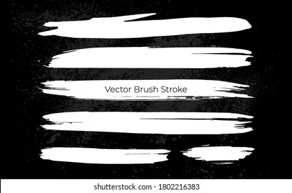 Set of Grunge Brush Stroke Template