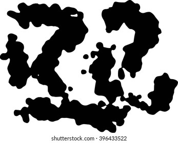Set of grunge brush strokes
