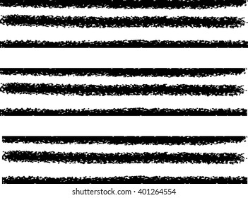 Set of grunge brush strokes