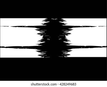 Set of grunge brush strokes