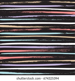 Set of grunge brush strokes