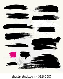 Set of grunge brush. You'll find more design elements in my portfolio.