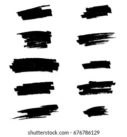 Set of grunge brushes, vector