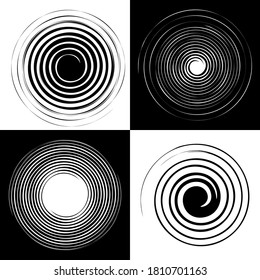 Set of grunge circles.Vector grunge round shapes. banner - Color circle brush stroke with black color isolated on white background, Vector Illustration 