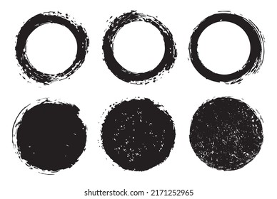Conjunto de círculos de granulado.Formas redondeadas vectoras.