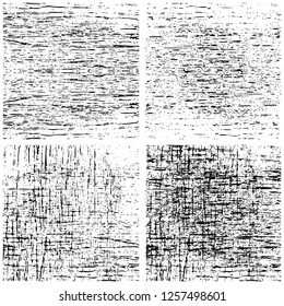Set of grunge distressed texture