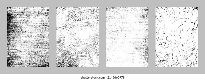 Conjunto de fondo de textura con angustia