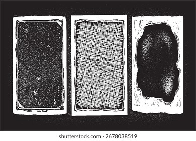 Set von Grunge Frame Texturen