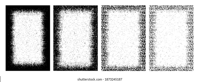 Set of grunge frame, vector illustration