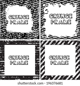 Set from grunge frames 