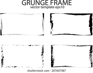 Set of grunge frames