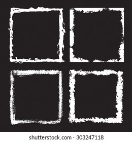 Set of grunge frames 