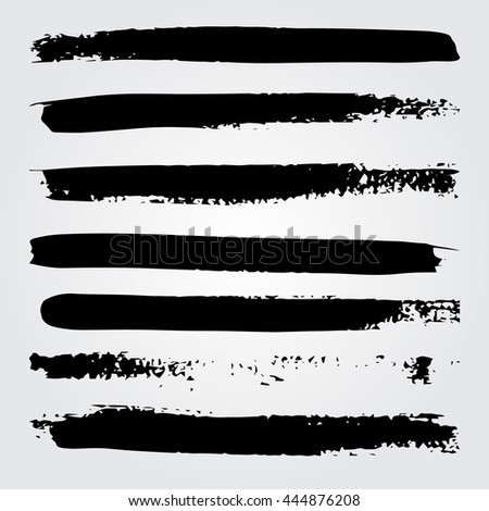 Set of grunge hand drawn lines vector illustration. Abstract hand drawn grunge background