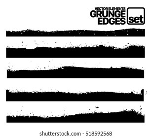 Conjunto de plantillas de líneas de trazo de tinta gruesa
Ilustración vectorial aislada de patrones dibujados a mano