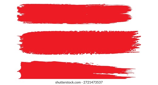 Eine Reihe von Grunge-Linien. Isolierte Stock-Vektordesign-Vorlage

