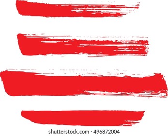 Set of grunge lines. Isolated stock vector design template