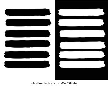 Set of grunge lines. Isolated stock vector design template