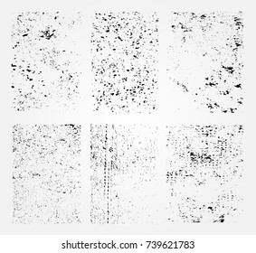 Set of grunge overlay textures.Distress textures for your design.