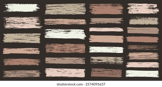 set of grunge paint, ink brush strokes. brush collection isolated on white background. Trendy brush stroke or ink paint,grunge backdrop, dirt banner,watercolor design and dirty texture