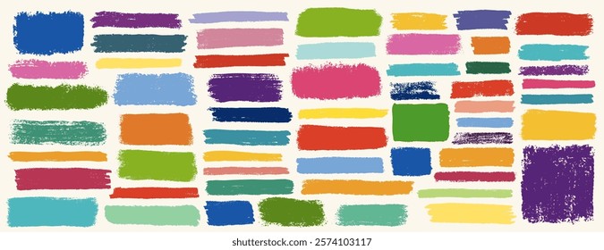 set of grunge paint, ink brush strokes. brush collection isolated on white background. Trendy brush stroke or ink paint,grunge backdrop, dirt banner,watercolor design and dirty texture