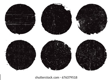 Set of grunge post stamps.Vector distress stamps.