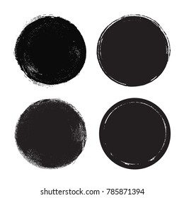 Set of grunge post stamps.Vector distress banners.
