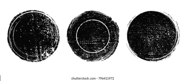 Set of grunge post stamps.Vector distress stamps.