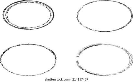 Set of grunge rubber stamp 