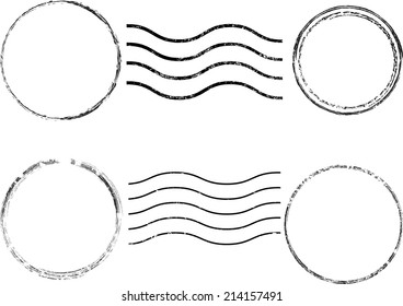 Set of grunge rubber stamp 
