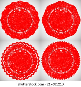 Set of grunge rubber stamp 