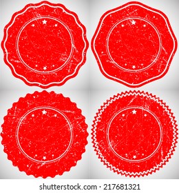 Set of grunge rubber stamp 