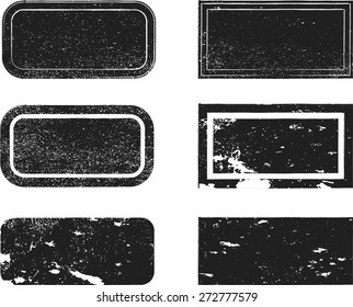 Set of Grunge Rubber Stamps.