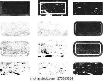 Set of Grunge Rubber Stamps. Vector