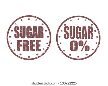 Set of grunge rubber stamps with word sugar inside,vector illustration