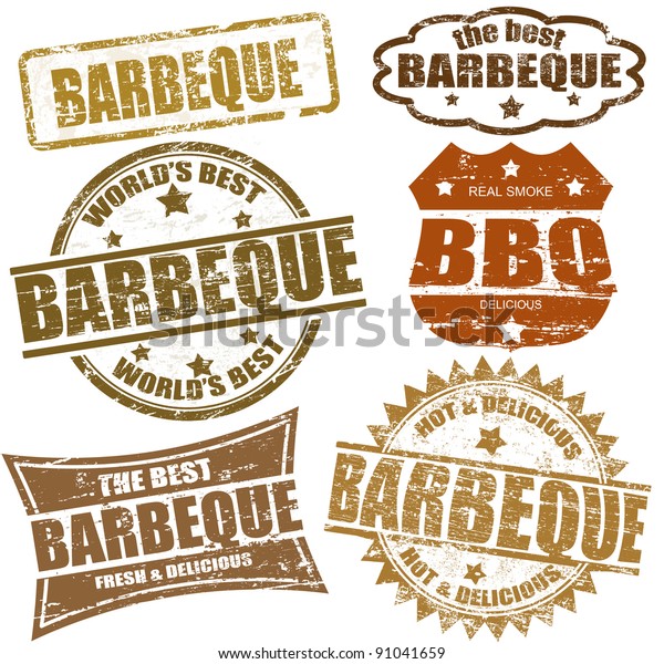 set-grunge-rubber-stamps-word-barbeque-stock-vector-royalty-free-91041659