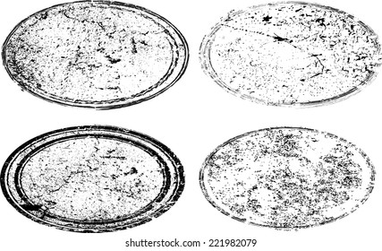 Set von Grunge Rubber Texture Stamp . Vektorillustration Illustration .