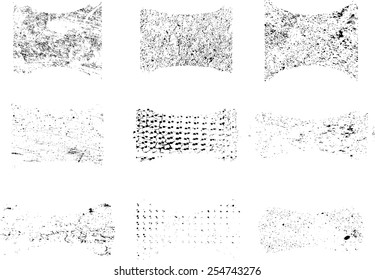 Set Grunge Rubber Texture Stamp Vector Stock Vector (Royalty Free ...