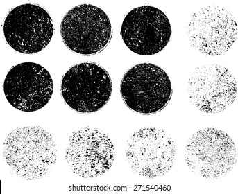 Set Of Grunge Rubber Texture Stamp . Vector Illustration . 