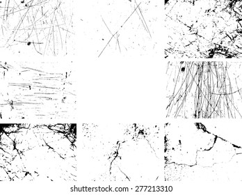 Set of Grunge Rubber Texture Stamp . 