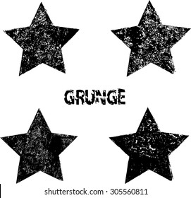 Set of Grunge Rubber Texture Stamp .Vector Illustration .